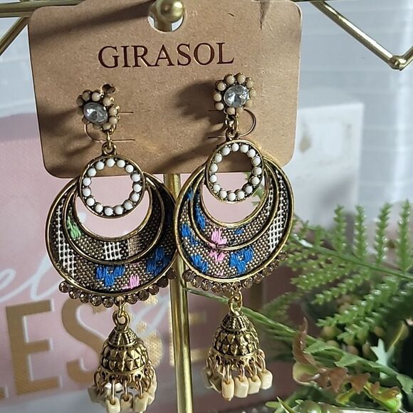 GIRASOL Earrings Dangle for Woman NWT - Picture 3 of 4